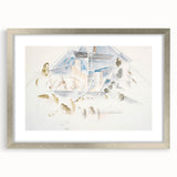 Modern Wall Art – Abstract Geometry of Masts and Foliage