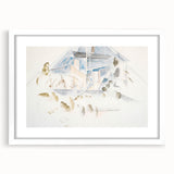 Modern Wall Art – Abstract Geometry of Masts and Foliage