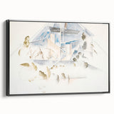 Modern Wall Art – Abstract Geometry of Masts and Foliage