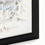 Modern Wall Art – Abstract Geometry of Masts and Foliage