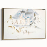 Modern Wall Art – Abstract Geometry of Masts and Foliage