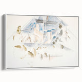 Modern Wall Art – Abstract Geometry of Masts and Foliage