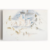 Modern Wall Art – Abstract Geometry of Masts and Foliage