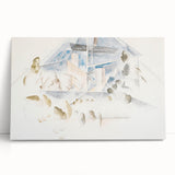 Modern Wall Art – Abstract Geometry of Masts and Foliage