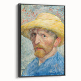 Impressionism Wall Art - Self-Portrait with Straw Hat (1887) by van Gogh