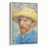 Impressionism Wall Art - Self-Portrait with Straw Hat (1887) by van Gogh