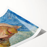 Impressionism Wall Art - Self-Portrait with Straw Hat (1887) by van Gogh