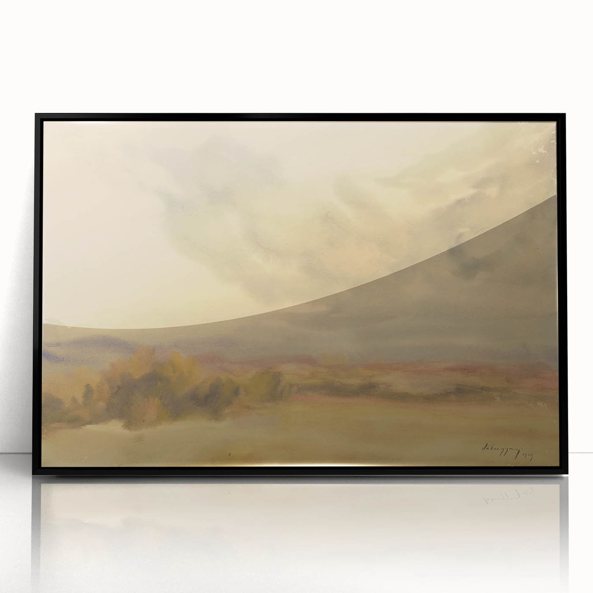 Modern Wall Art – Serene Landscape with Cloudy Sky