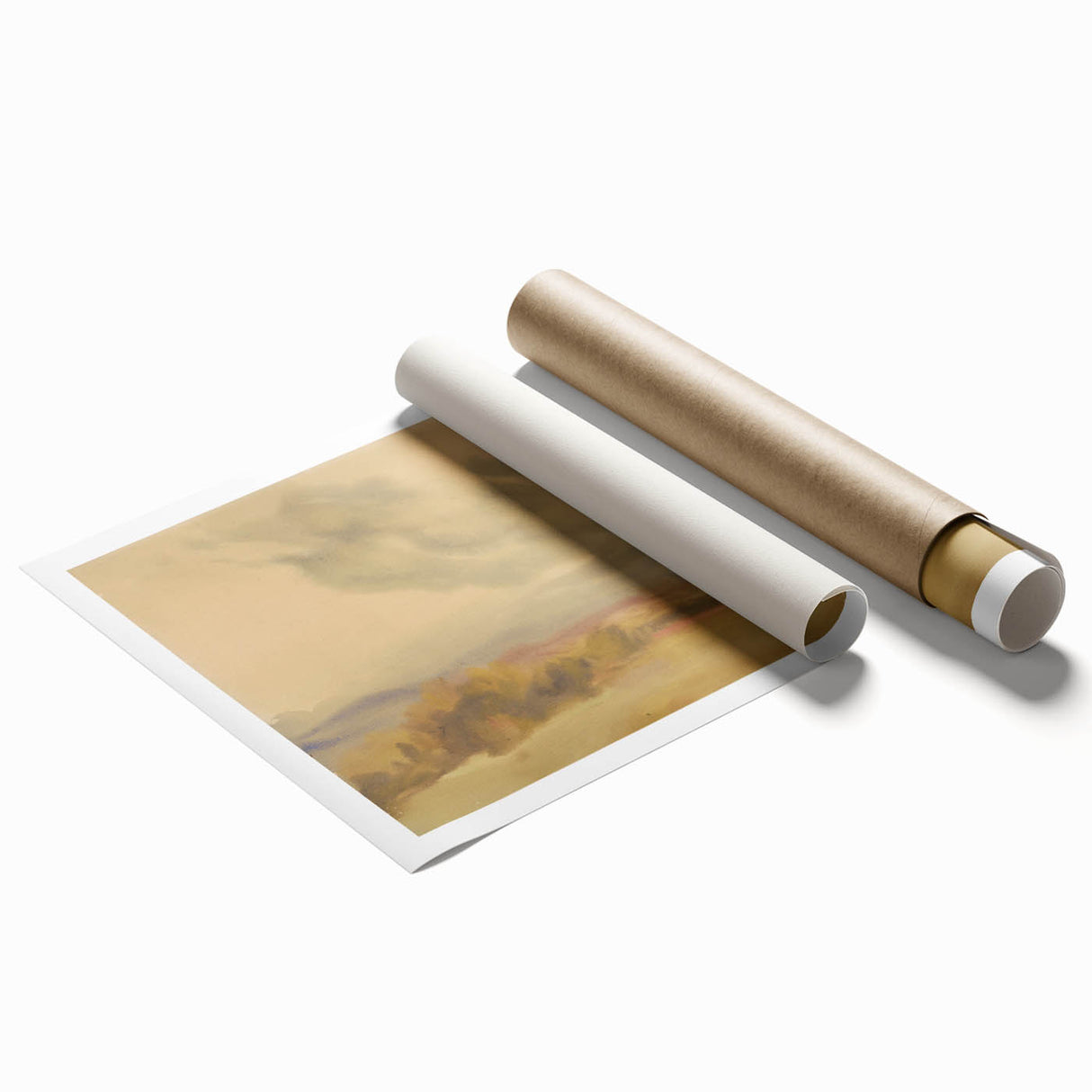 Modern Wall Art – Serene Landscape with Cloudy Sky