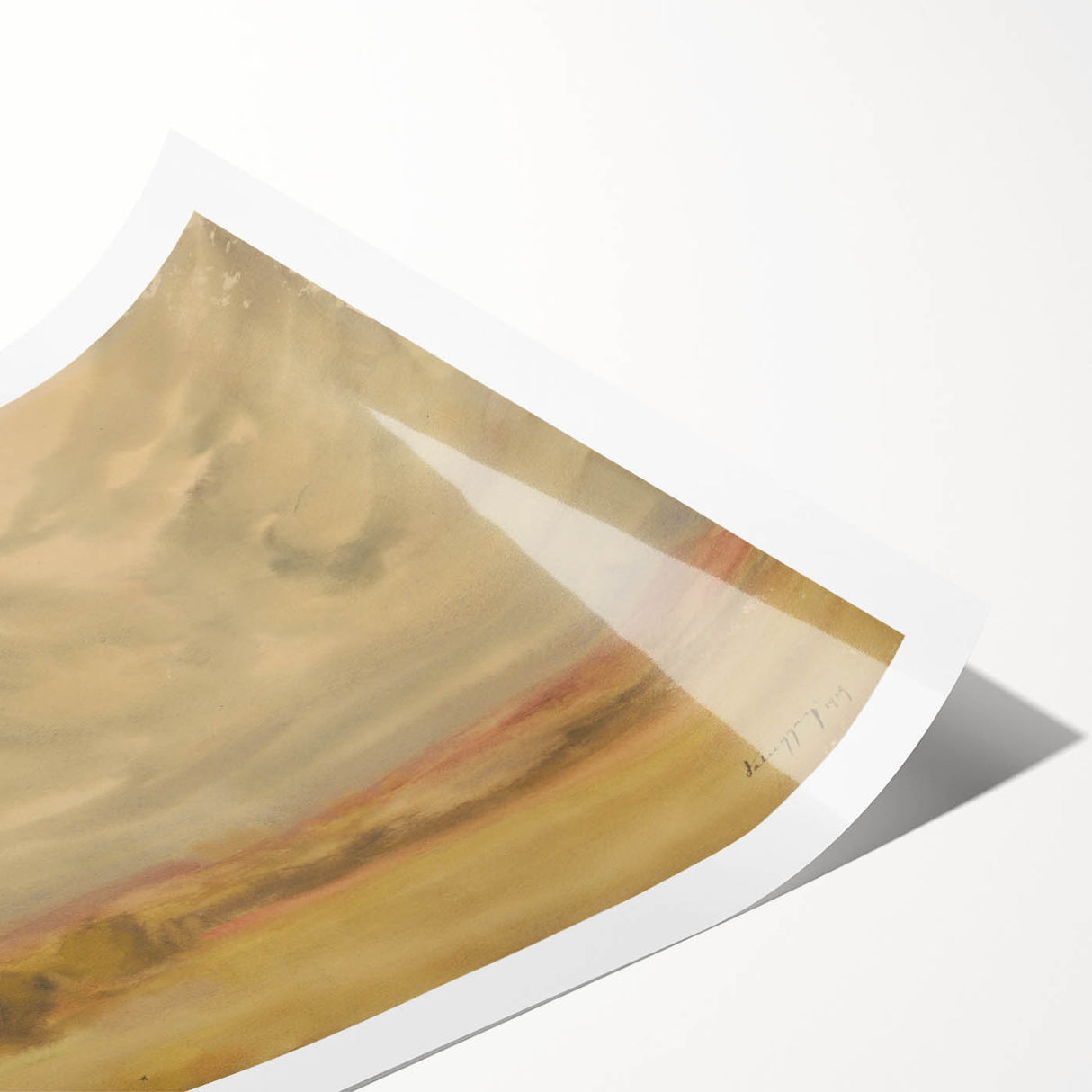 Modern Wall Art – Serene Landscape with Cloudy Sky