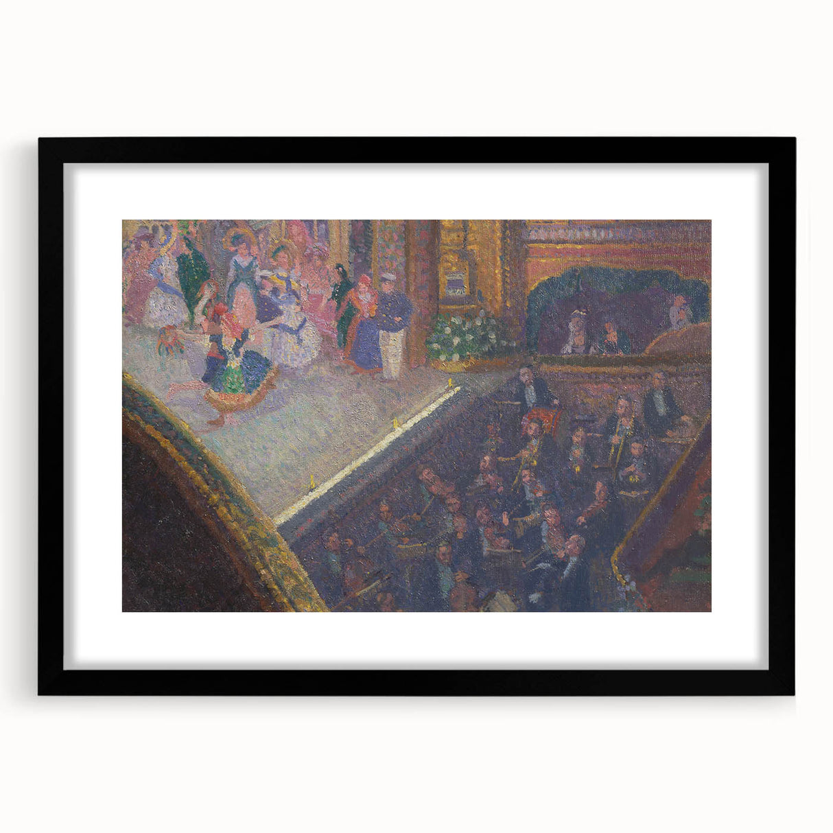 Modern Wall Art – Vibrant Ballet Scene with Orchestra