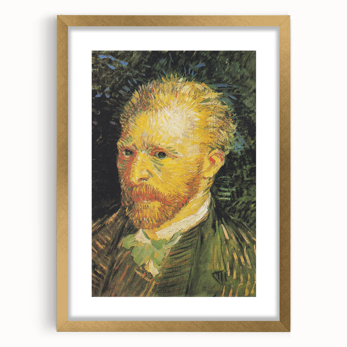 Impressionism Wall Art - Self-Portrait with Bold Colors (1887) by van Gogh