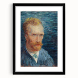 Impressionism Wall Art - Self-Portrait with Intense Blues (1887) by van Gogh