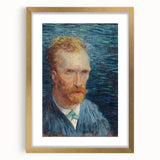 Impressionism Wall Art - Self-Portrait with Intense Blues (1887) by van Gogh