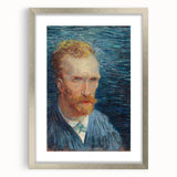 Impressionism Wall Art - Self-Portrait with Intense Blues (1887) by van Gogh