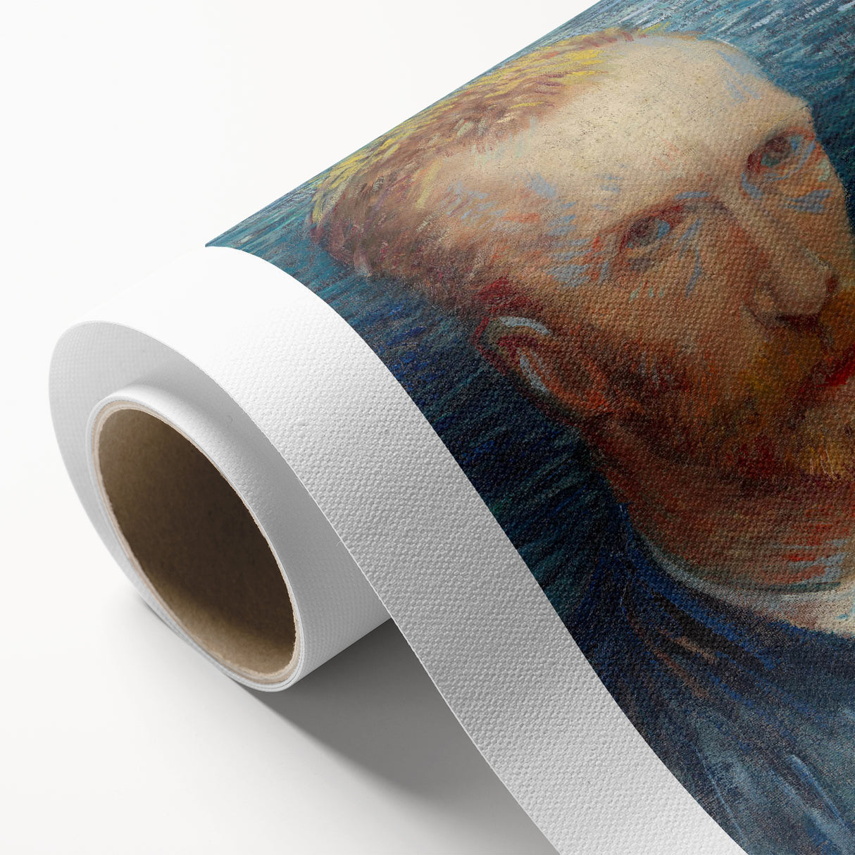 Impressionism Wall Art - Self-Portrait with Intense Blues (1887) by van Gogh