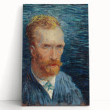 Impressionism Wall Art - Self-Portrait with Intense Blues (1887) by van Gogh