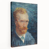 Impressionism Wall Art - Self-Portrait with Intense Blues (1887) by van Gogh