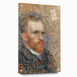 Impressionism Wall Art - Self-Portrait with Pointillism (1887) by van Gogh