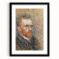 Impressionism Wall Art - Self-Portrait with Pointillism (1887) by van Gogh