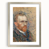 Impressionism Wall Art - Self-Portrait with Pointillism (1887) by van Gogh