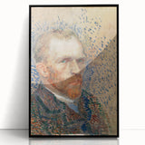 Impressionism Wall Art - Self-Portrait with Pointillism (1887) by van Gogh
