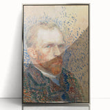 Impressionism Wall Art - Self-Portrait with Pointillism (1887) by van Gogh
