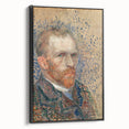 Impressionism Wall Art - Self-Portrait with Pointillism (1887) by van Gogh