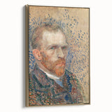 Impressionism Wall Art - Self-Portrait with Pointillism (1887) by van Gogh