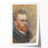 Impressionism Wall Art - Self-Portrait with Pointillism (1887) by van Gogh