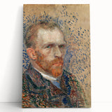 Impressionism Wall Art - Self-Portrait with Pointillism (1887) by van Gogh