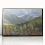 Modern Wall Art – Lush Spring Landscape with Vibrant Colors
