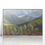 Modern Wall Art – Lush Spring Landscape with Vibrant Colors