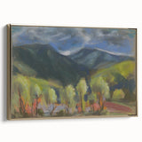 Modern Wall Art – Lush Spring Landscape with Vibrant Colors