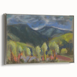 Modern Wall Art – Lush Spring Landscape with Vibrant Colors