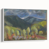 Modern Wall Art – Lush Spring Landscape with Vibrant Colors