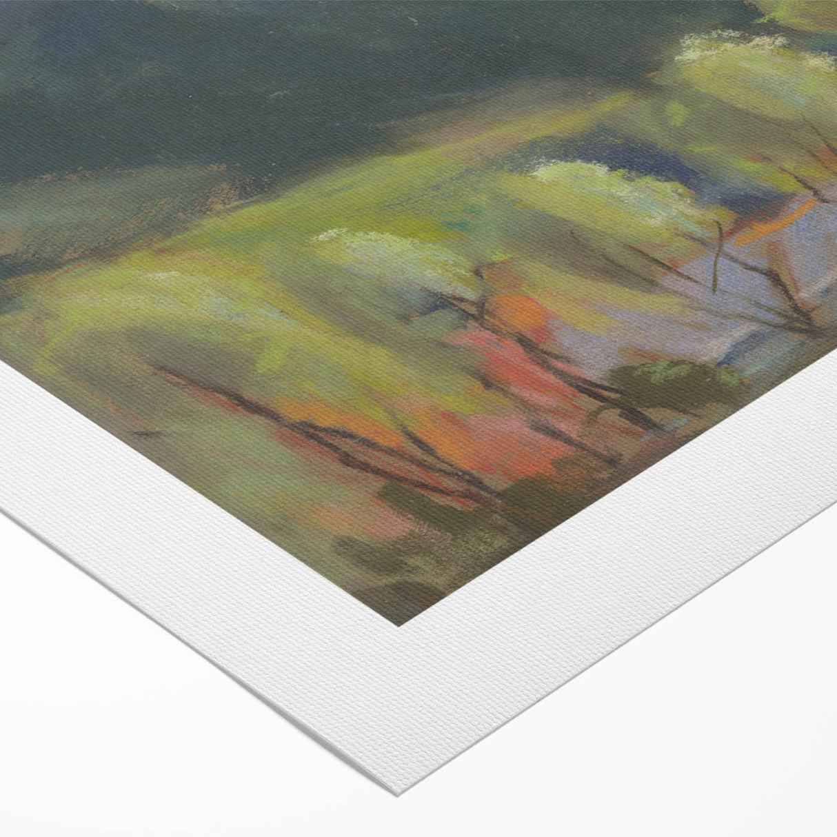 Modern Wall Art – Lush Spring Landscape with Vibrant Colors