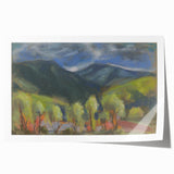 Modern Wall Art – Lush Spring Landscape with Vibrant Colors