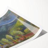 Modern Wall Art – Lush Spring Landscape with Vibrant Colors