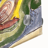 Modern Wall Art – Abstract Beach Landscape with Dynamic Colors