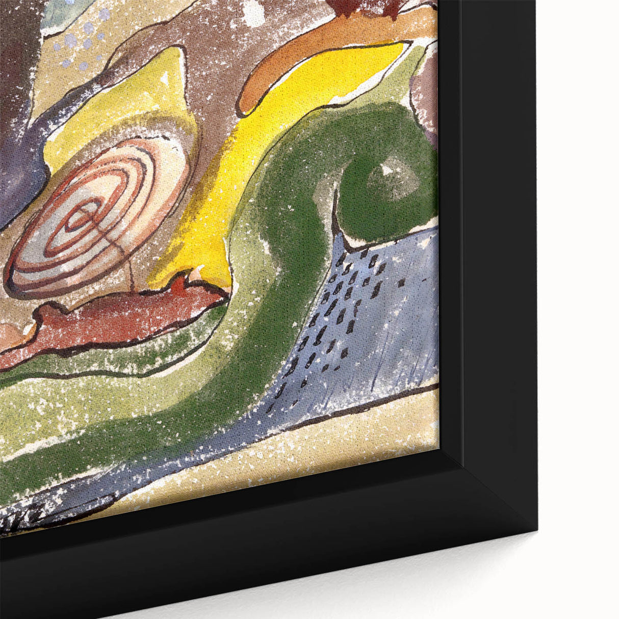 Modern Wall Art – Abstract Beach Landscape with Dynamic Colors