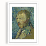 Impressionism Wall Art: Van Gogh’s 1889 Self-Portrait in Blue Tones