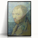 Impressionism Wall Art: Van Gogh’s 1889 Self-Portrait in Blue Tones