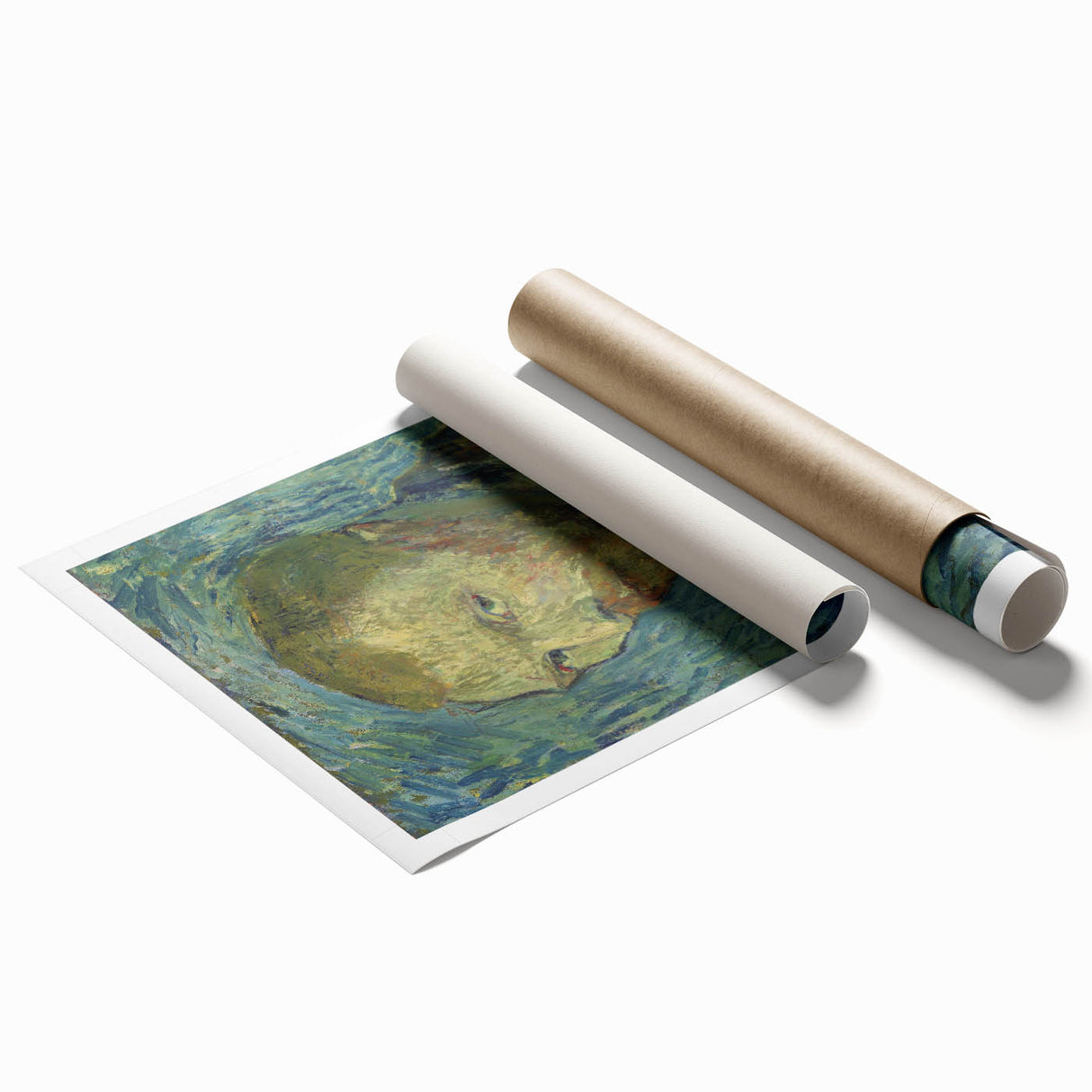 Impressionism Wall Art: Van Gogh’s 1889 Self-Portrait in Blue Tones