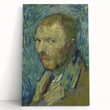 Impressionism Wall Art: Van Gogh’s 1889 Self-Portrait in Blue Tones
