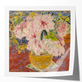 Modern Wall Art - Pink Floral Bouquet with Impressionist Brushstrokes