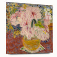 Modern Wall Art - Pink Floral Bouquet with Impressionist Brushstrokes
