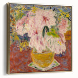 Modern Wall Art - Pink Floral Bouquet with Impressionist Brushstrokes
