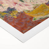 Modern Wall Art - Pink Floral Bouquet with Impressionist Brushstrokes