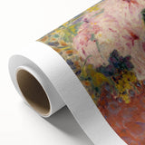 Modern Wall Art - Pink Floral Bouquet with Impressionist Brushstrokes